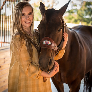 Julia Johnson with Horses