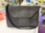 Front of bag sitting near sewing machine