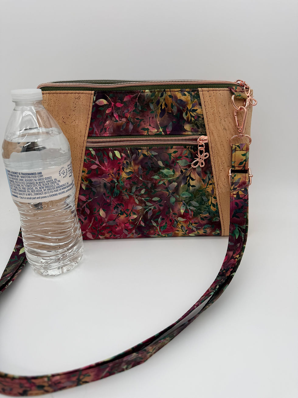Thumbnail: Cork and Cotton Crossbody Bag
