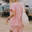 Thumbnail: Striped French Terry Top and Shorts Set