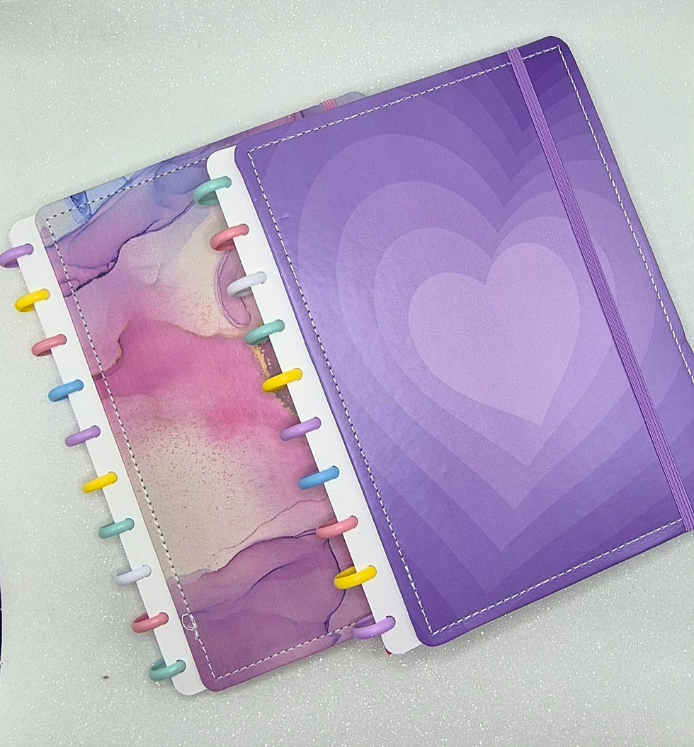 Caderno de disco grande (inteligente), capa dura com divisórias