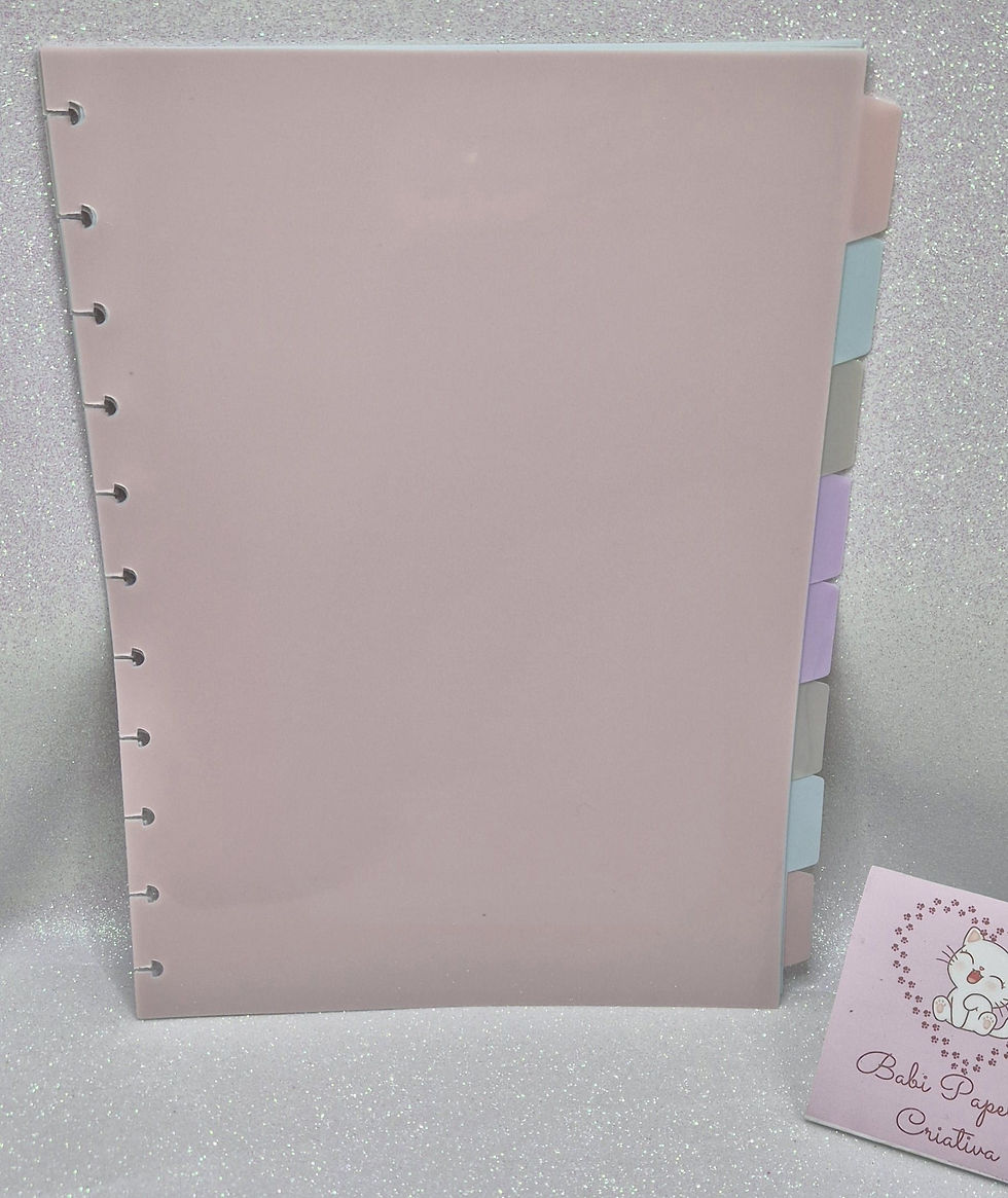 8 Divisórias para caderno de disco (inteligente) Grande em tons pastéis