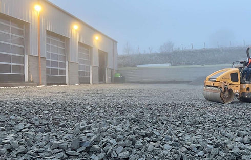 groundworks operator rolling ground
