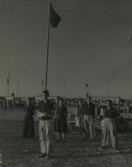 נחל עוז, טקס העליה לקרקע, 1953