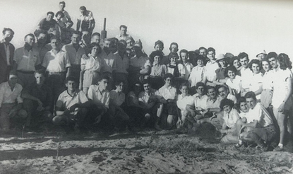 תמונה קבוצתית בימים הראשונים, 1950