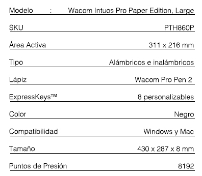 Miniatura: Intuos Pro Paper Edition, Large Pth860p