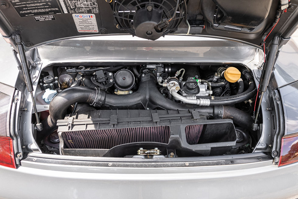 Thumbnail: Engine compartment of gray 2001 Turbo Coupe 6 Speed