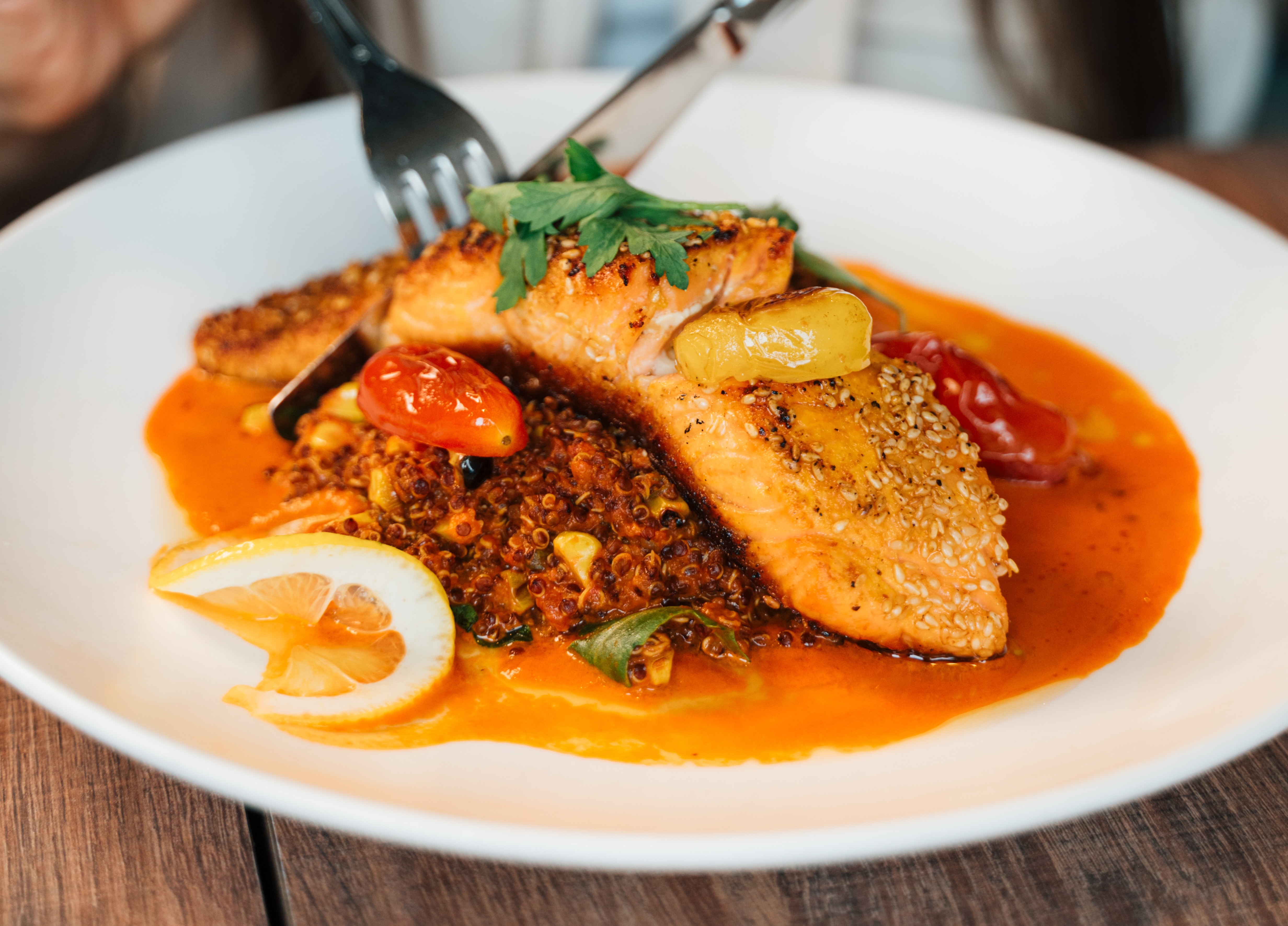 Arranged Food and Objects