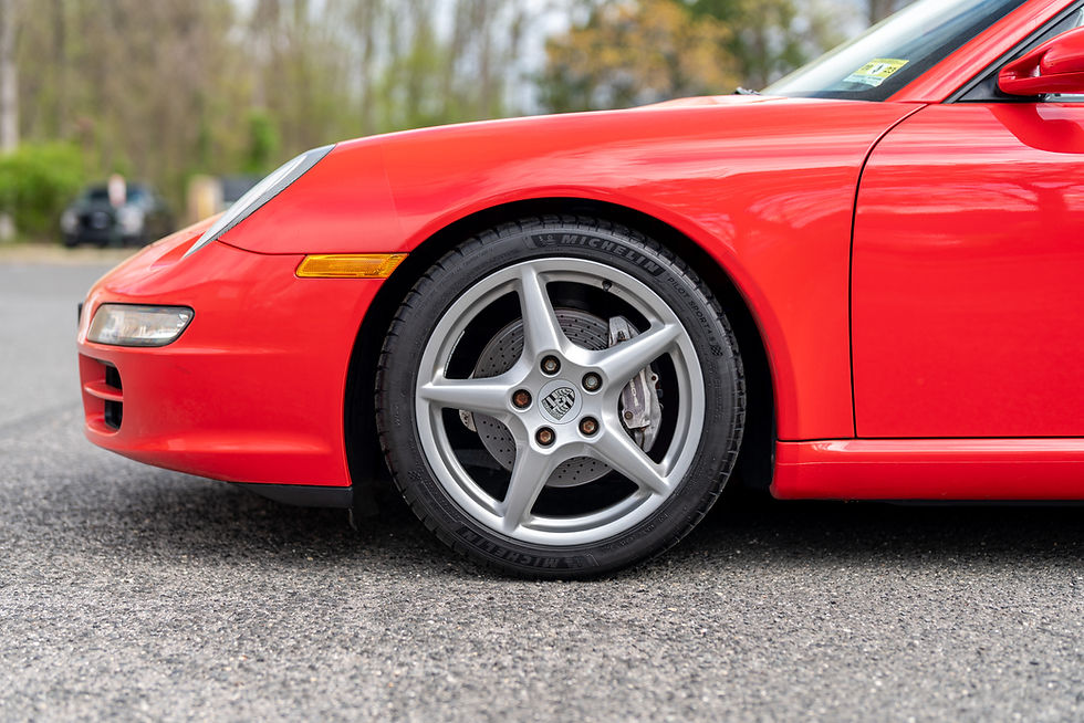 Thumbnail: red 2005 Porsche 997.1 6 Speed tire