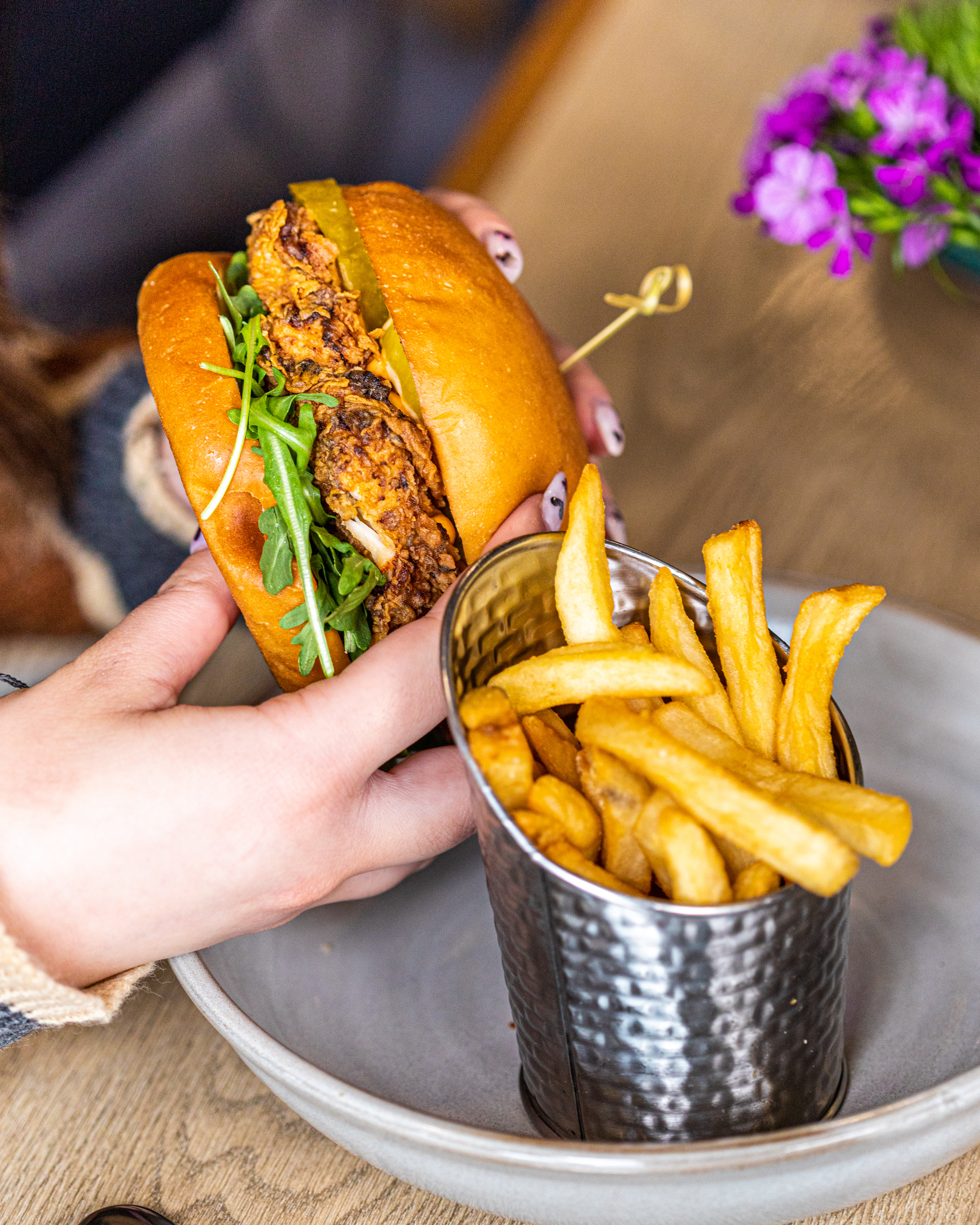 Arranged Food and Objects