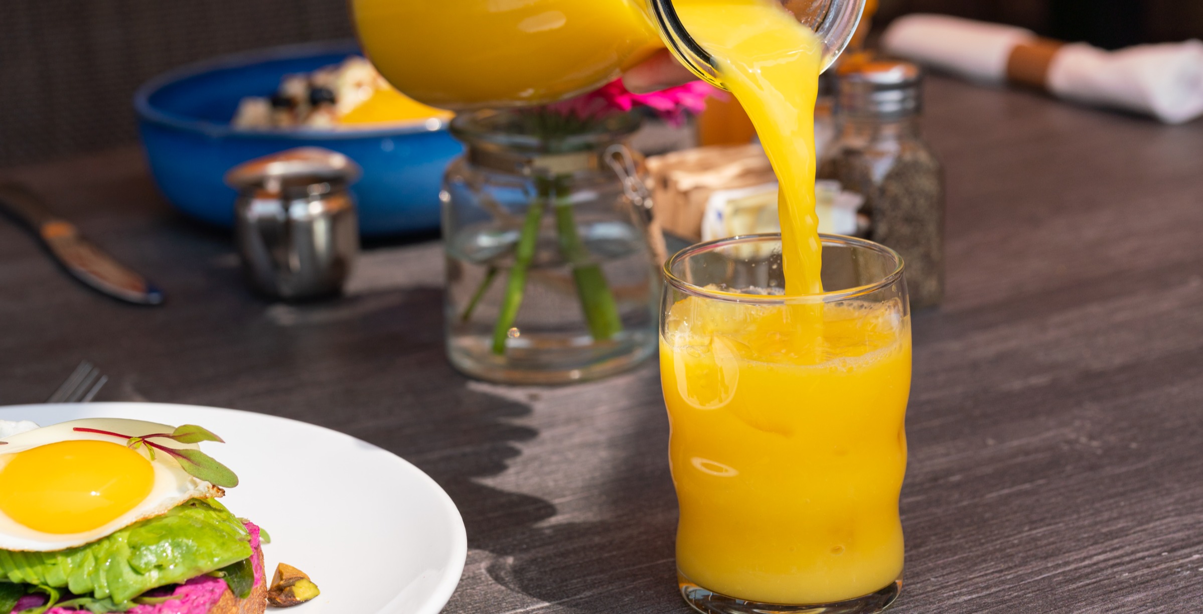 Arranged Food and Objects