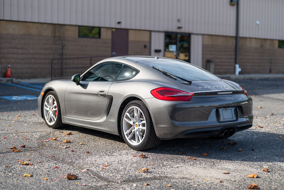 Thumbnail: gray 2015 Cayman S PDK side view 