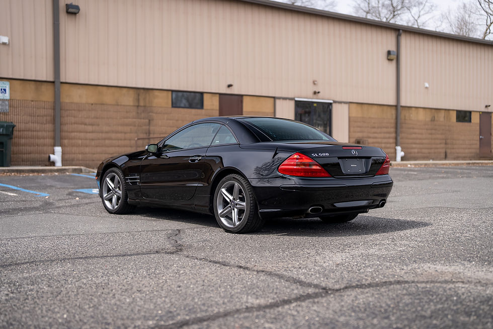 Thumbnail: rear view of black 2004 Mercedes Benz SL500