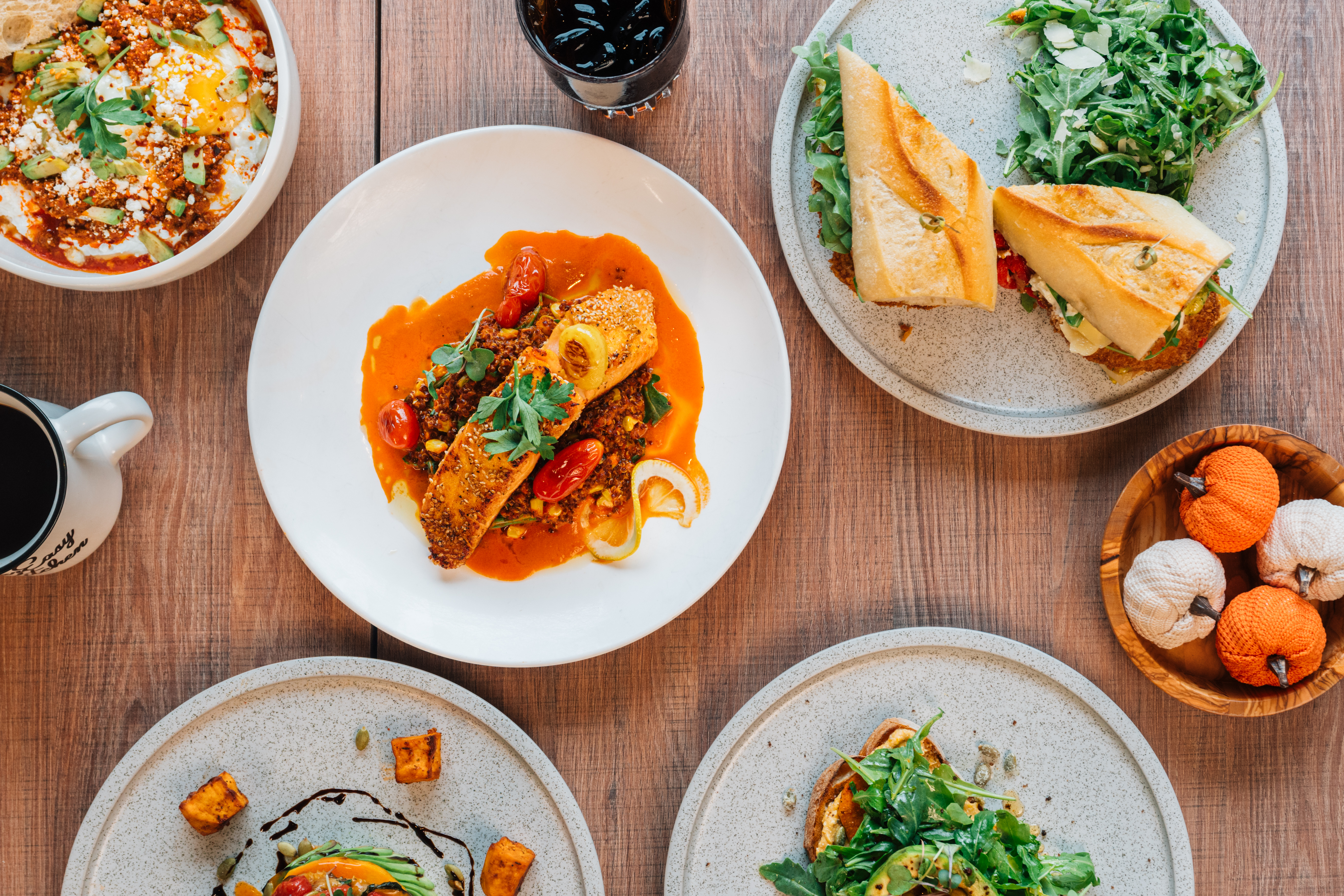 Arranged Food and Objects