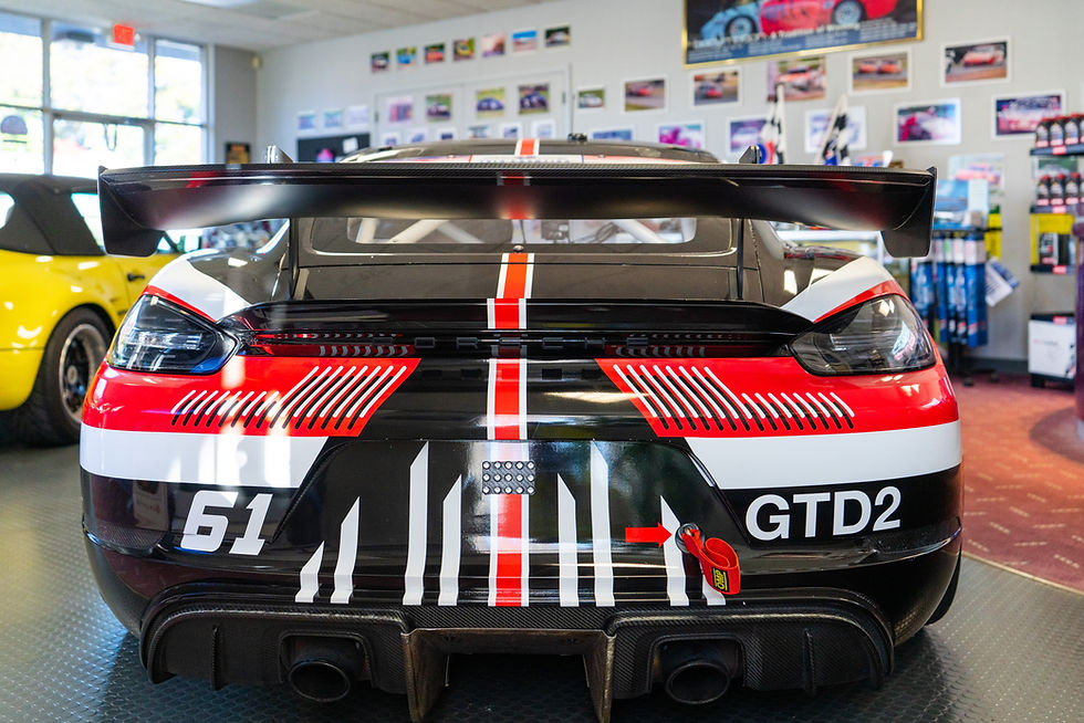 Thumbnail: red & black 2019 Porsche 718 Cayman GT4 Clubsport “Competition”