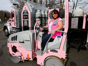 Power Patch fills in potholes while fighting breast cancer