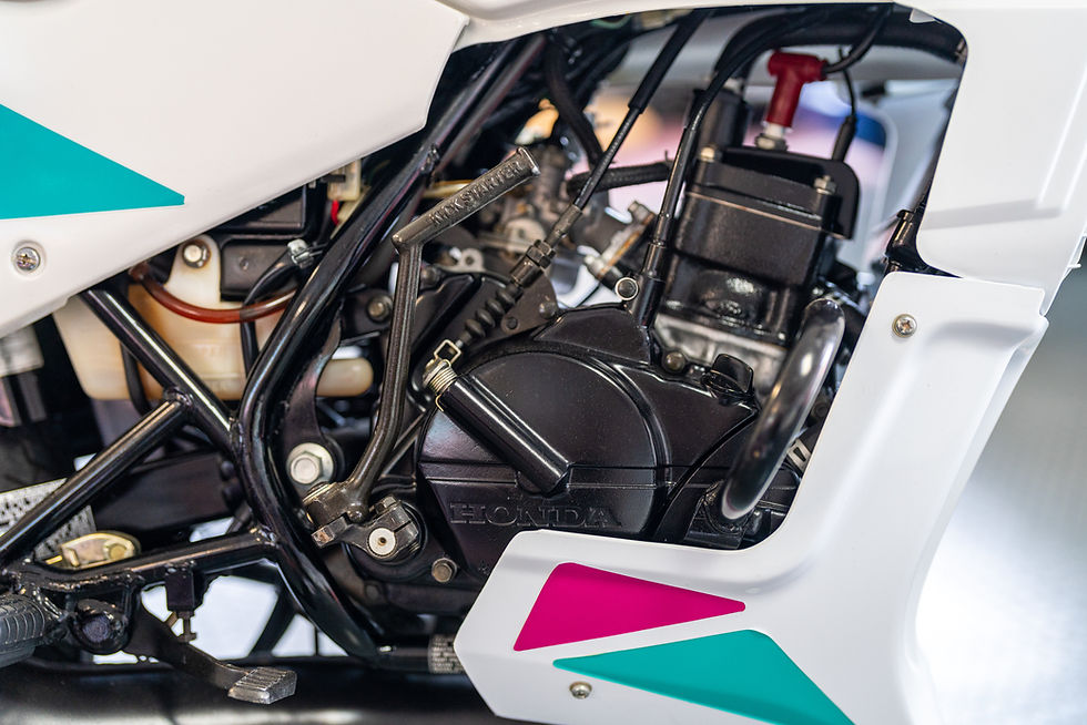 Thumbnail: white 1990 Honda NS50F engine block