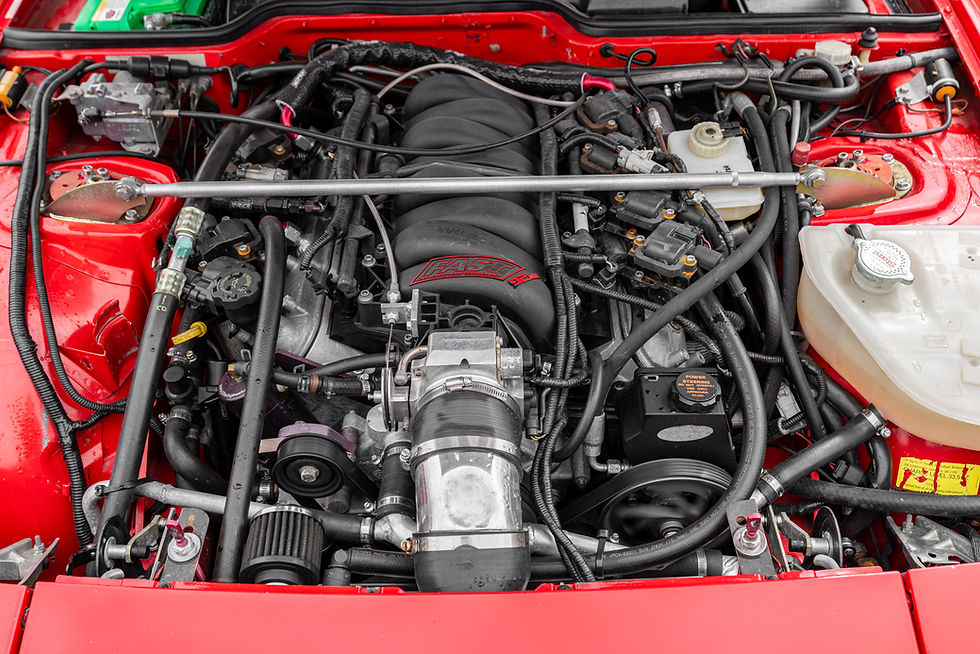 Thumbnail: Engine compartment of red 1989 944 T LSX V8 Track Toy