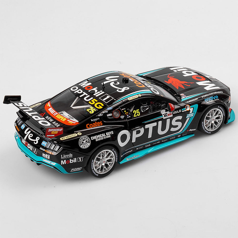 Thumbnail: 1:18 EXLUSIVE Optus Racing #25 CHAZ MOSTERT Ford Mustang GT 2024 Vailo Adelaide