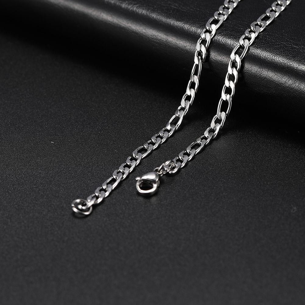 My Shape 3mm-10mm Cuban Chain Stainless Steel Necklaces for Men Male Chains Figa