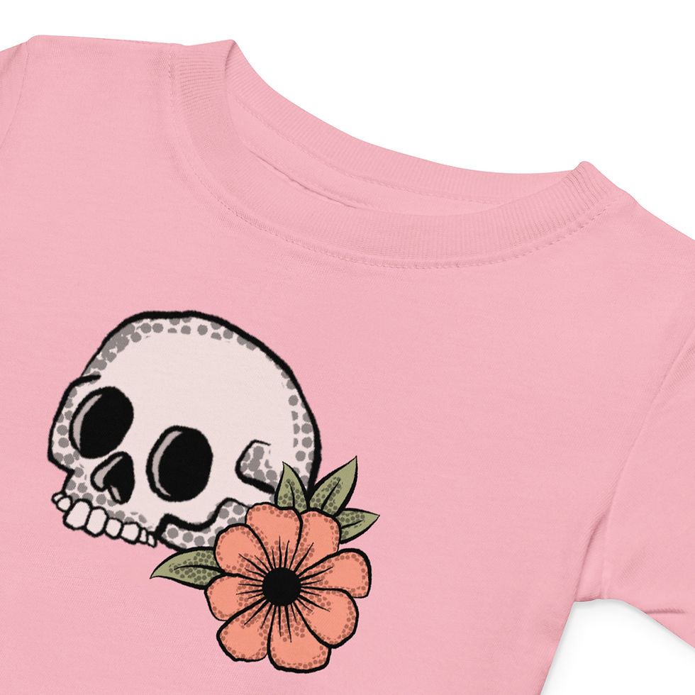 Thumbnail: Pretty Skull Baby Jersey Tee