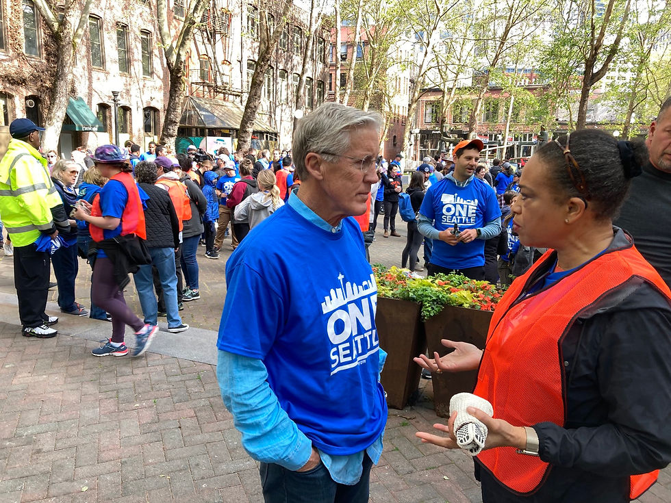 Pete Carroll in One Seattle Day of Service 2022 Tee