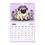 Thumbnail: A Pug for All Seasons 2026 Wall Calendar – Illustrated by Smug Pug Ink