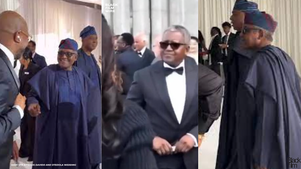 Africa’s richest man (and Davido’s godfather attends both billionaire weddings, private jet chartered, of course.