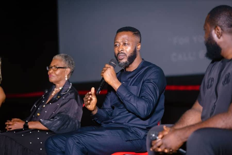 Elizabeth Ngongang,Enah Johnscott,Buh Melvin (Baba Proxy) Lights Out Premiere 18 April 2026| Douala CREDIT:BT studios