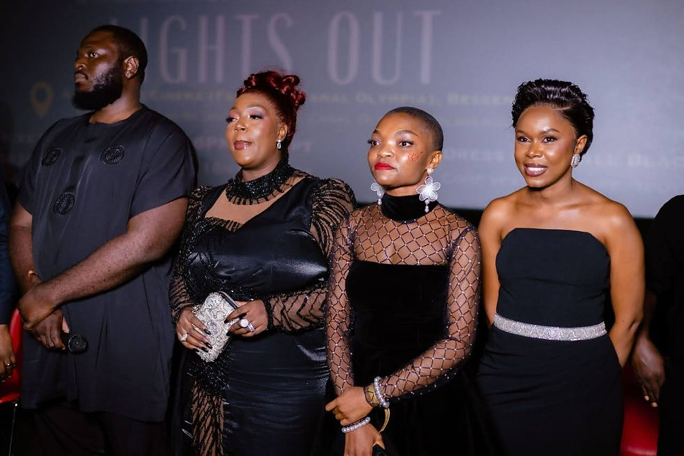 Buh Melvin, Irene Nangi , Belvia Abanwi ,Njiki Mary Lights Out Premiere 18 April 2026| Douala CREDIT:BT studios
