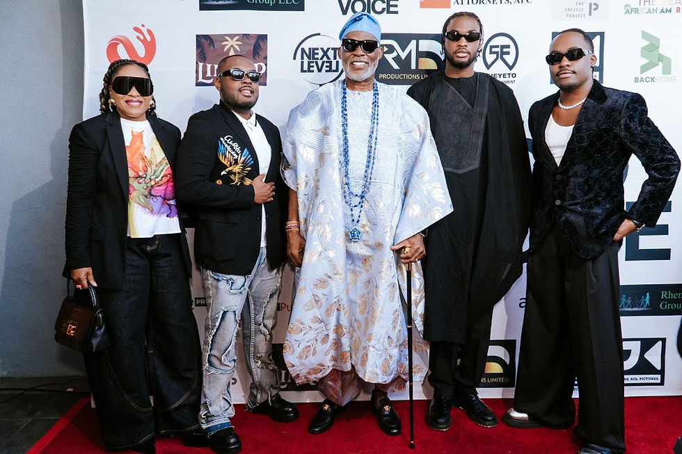 RMD, son, and family friends | PHOTOGRAPHY BY JIDE KOLE