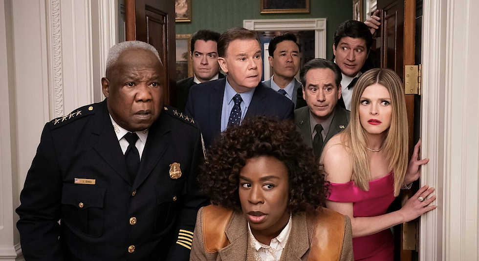 The Residence TV Show on Netflix, stars Uzo Aduba, Giancarlo Esposito and Susan Kelechi Watson.
