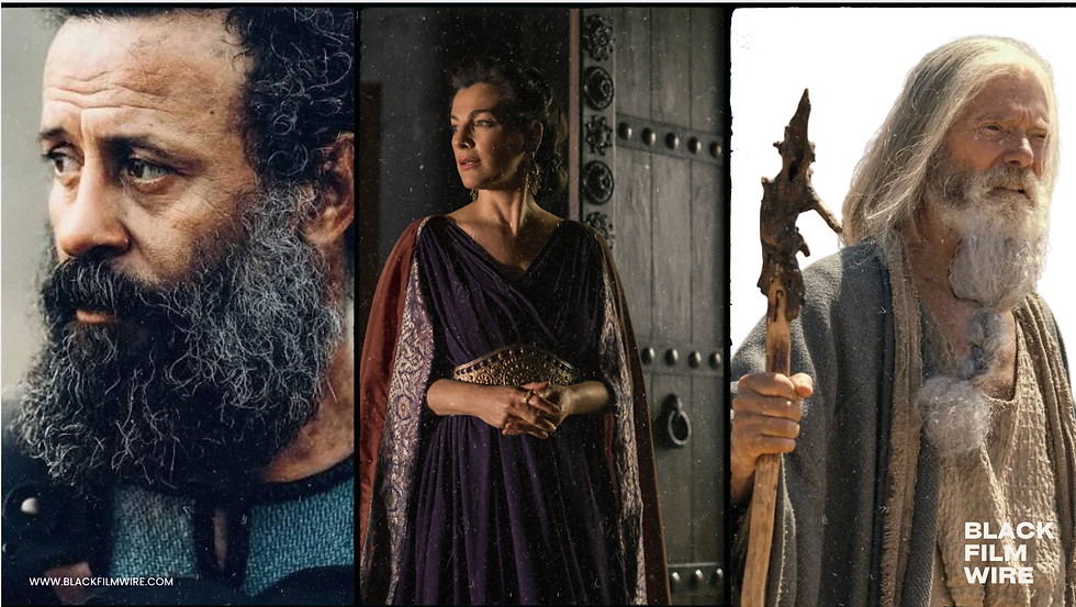 Actors Ali Suliman as Saul, Ayelet Zurer as Queen Ahinoam, and Ethan Kai as Jonathan, will return to House of David Season 3 | PRIME.