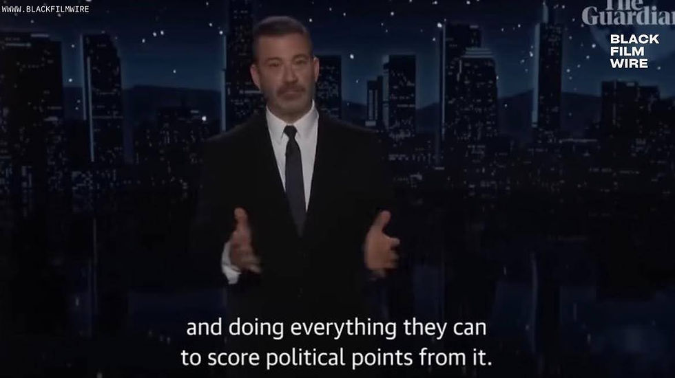 Moment Jimmy Kimmel makes Charlie Kirk comments that see him 'indefinitely' taken off air – video