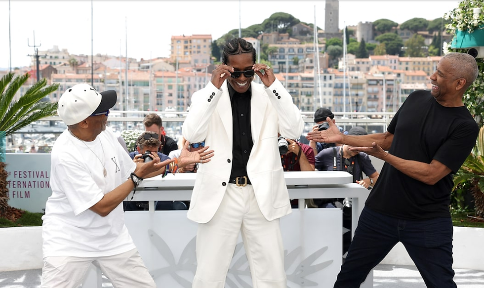 Image: Spike Lee, ASAP Rocky and Denzel Washington at the Cannes Festival 2025
