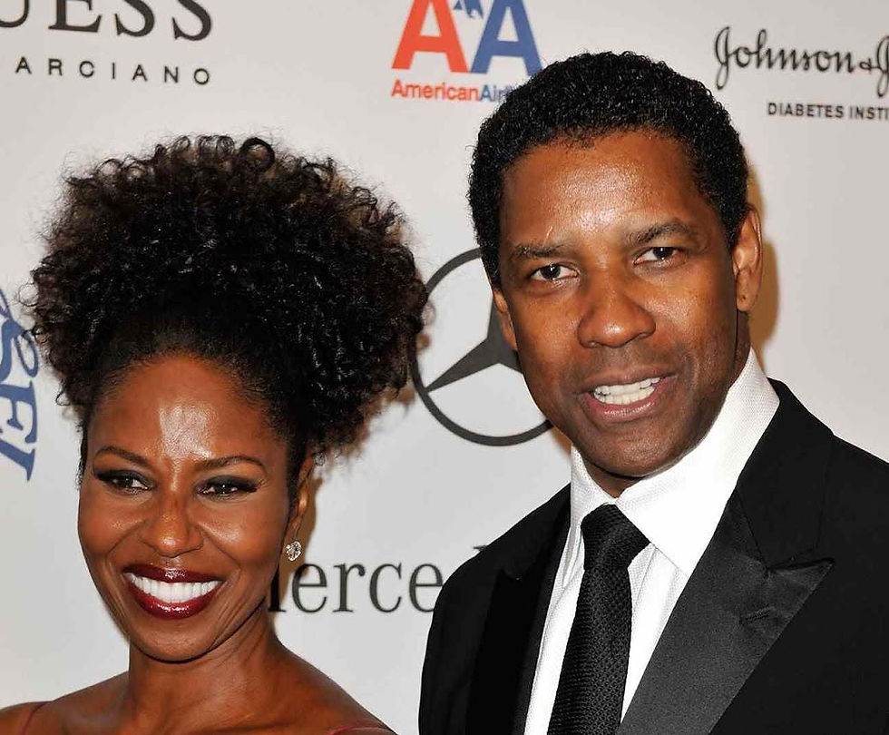 Denzel Washington and his wife Pauletta Washington