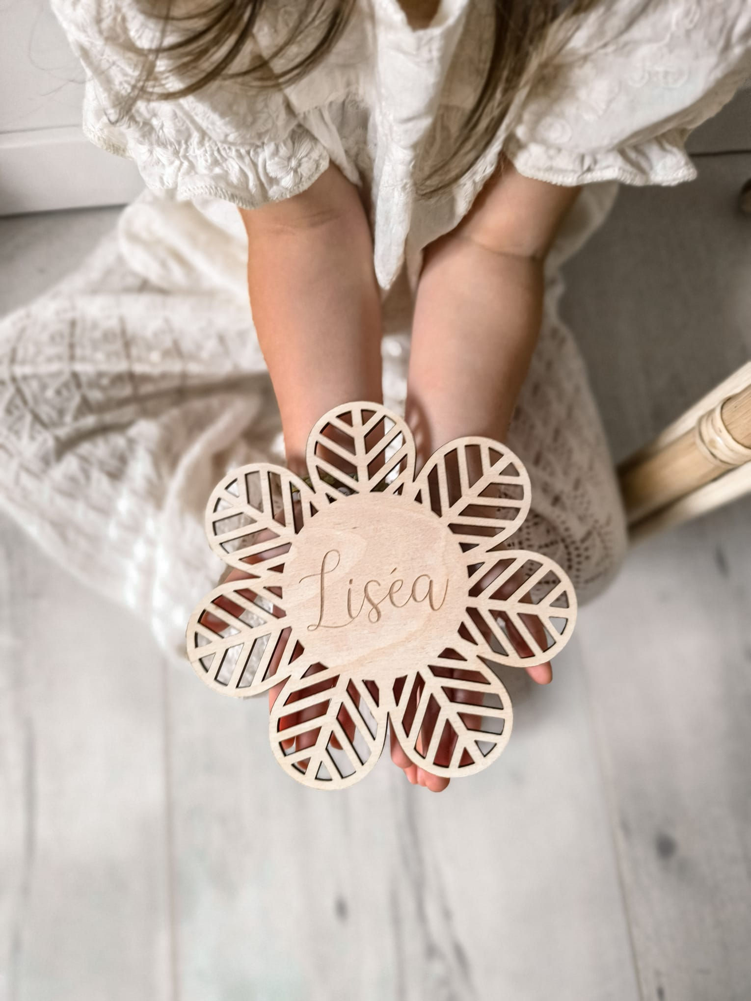 Fleur effet panier bohème