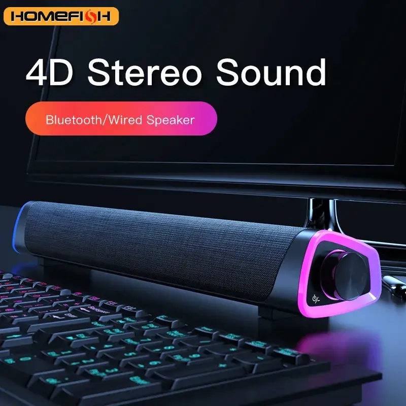 Thumbnail: Computer Speaker Bar Stereo Sound Bluetooth