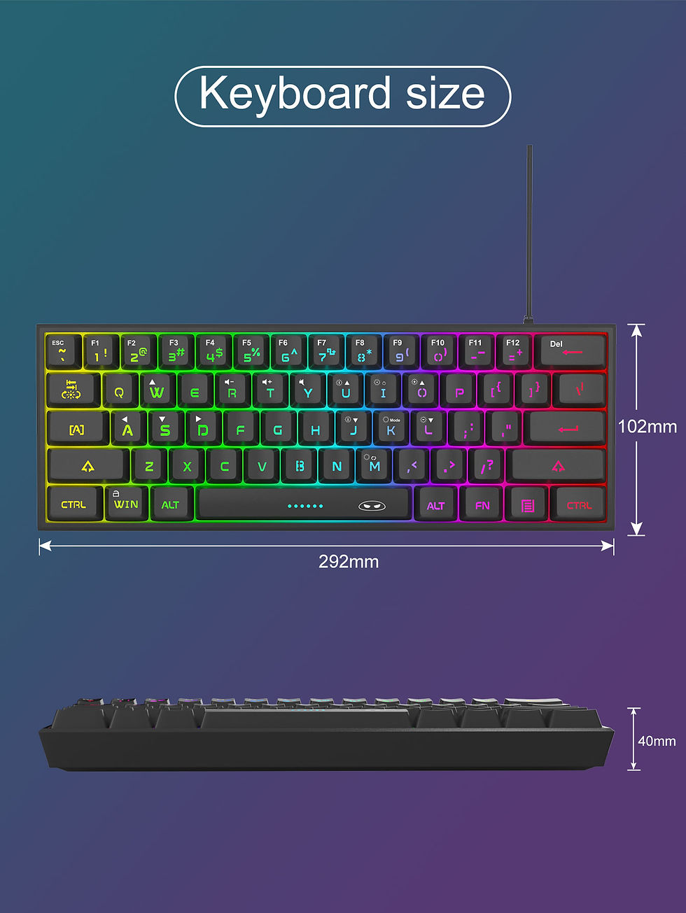 Thumbnail: MageGee Mini 60% Gaming Keyboard