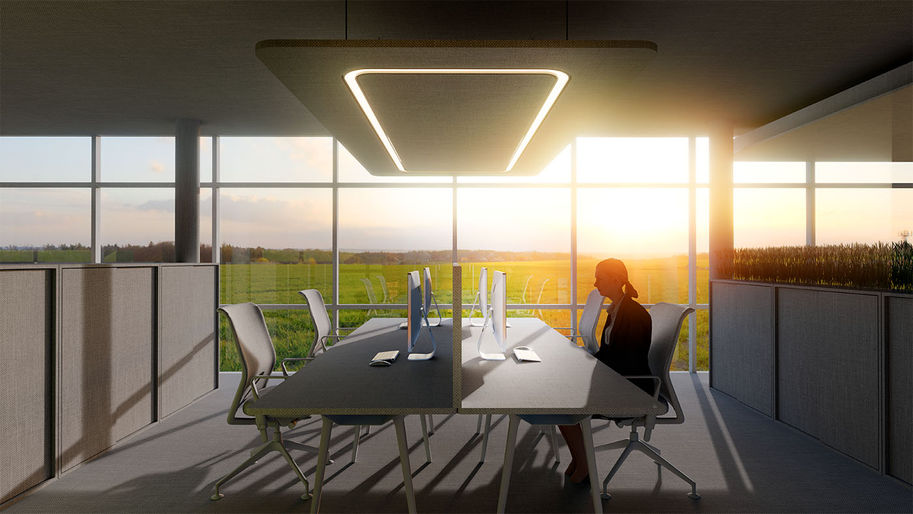 Innenraum gestaltung büroeinheit