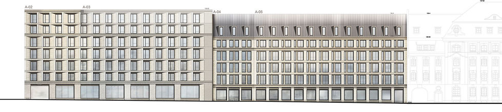 Anschluss Neubau an historisches Gebäude Leipzig Kristallpalast Areal