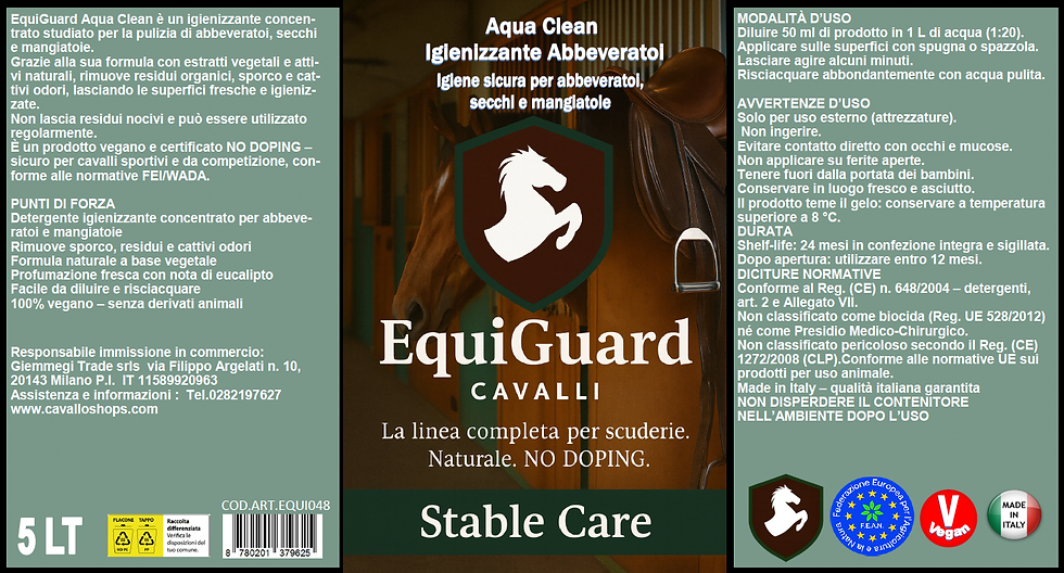 EquiGuard Aqua Clean – 5L Igienizzante Abbeveratoi