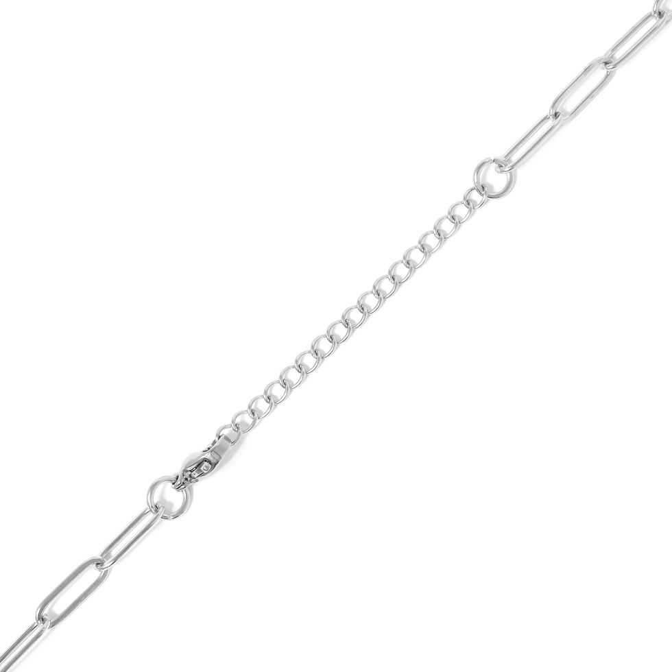 Close up of 2" extender chain in Polished 316L Surgical Stainless Steel