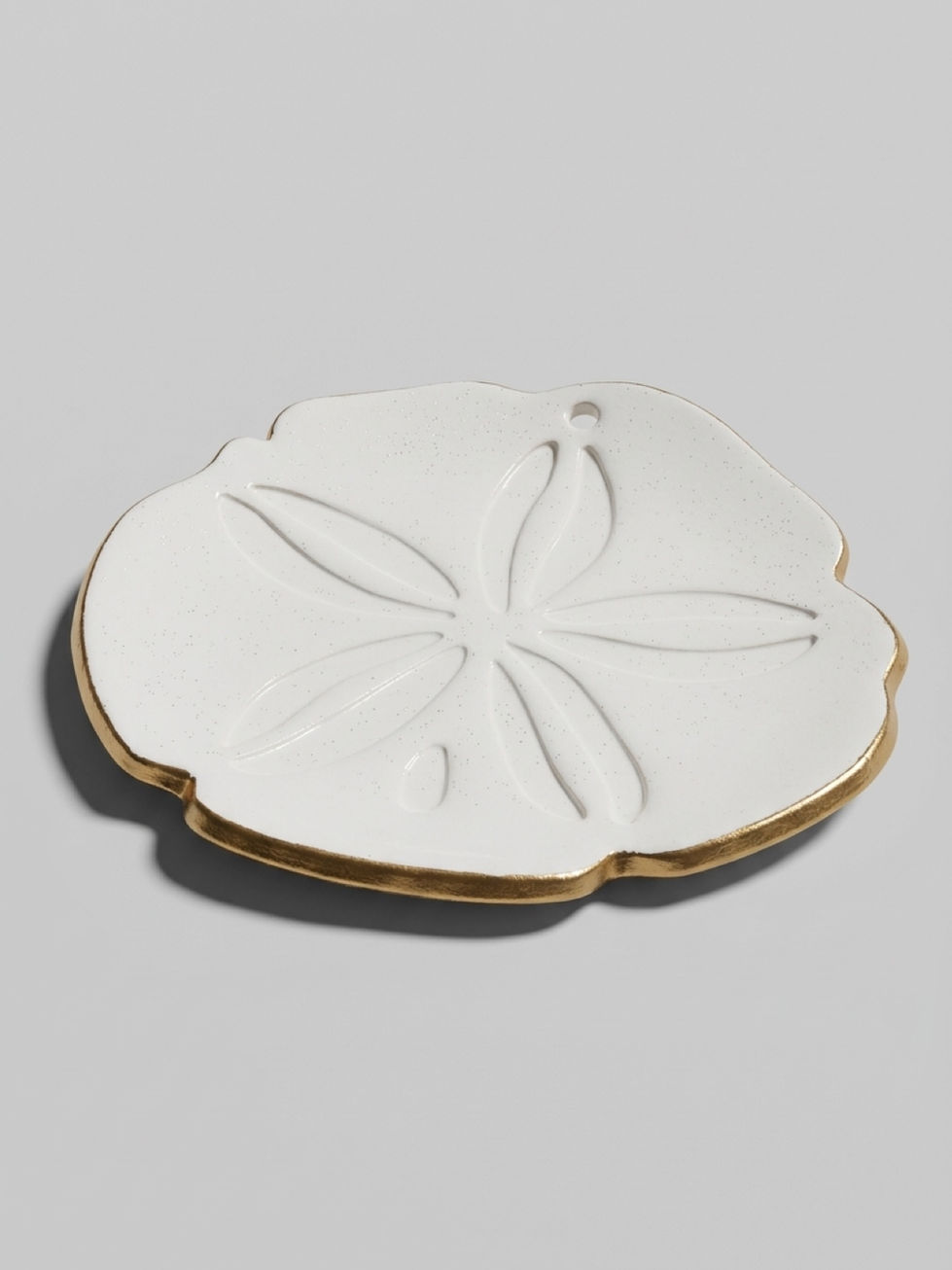 Side View - Sand Dollar Clay Trinket Dish
