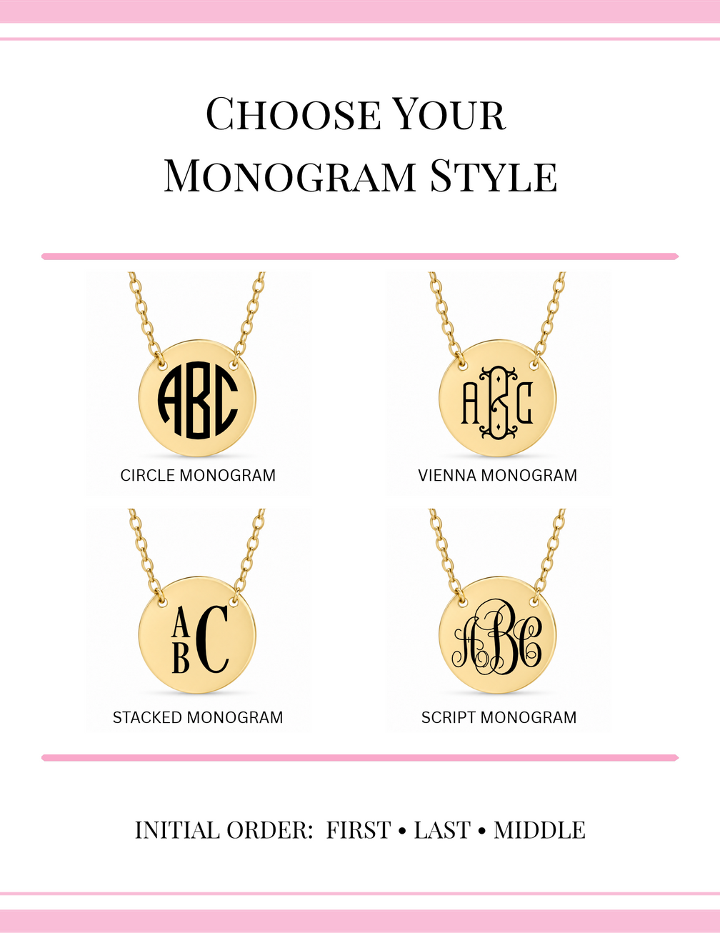 Choose yur monogram style image.