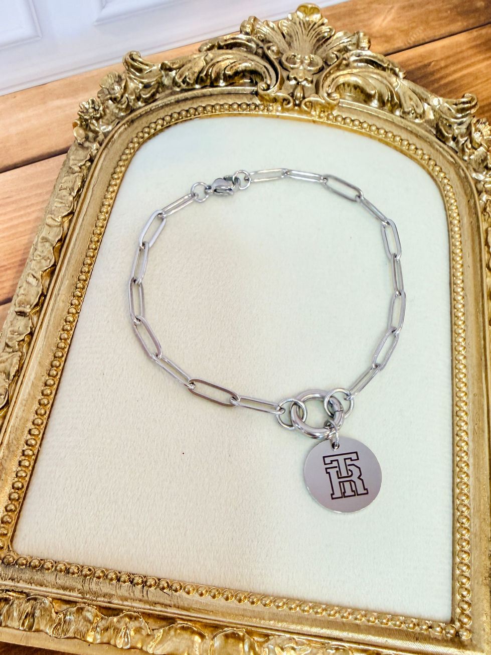 Charm Keeper Medallion Bracelet shown in Polished SS