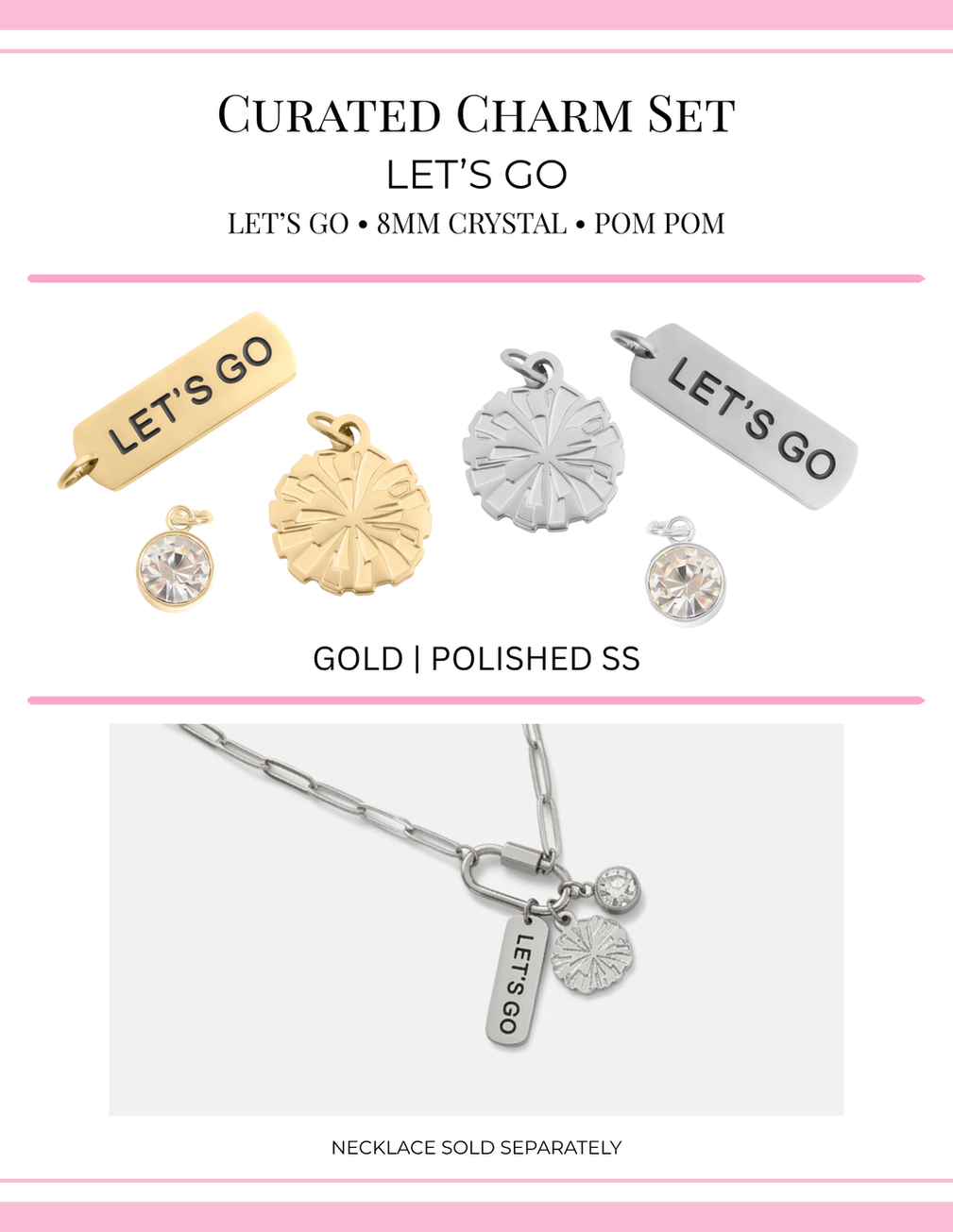 Let's Go Curated Charm Set