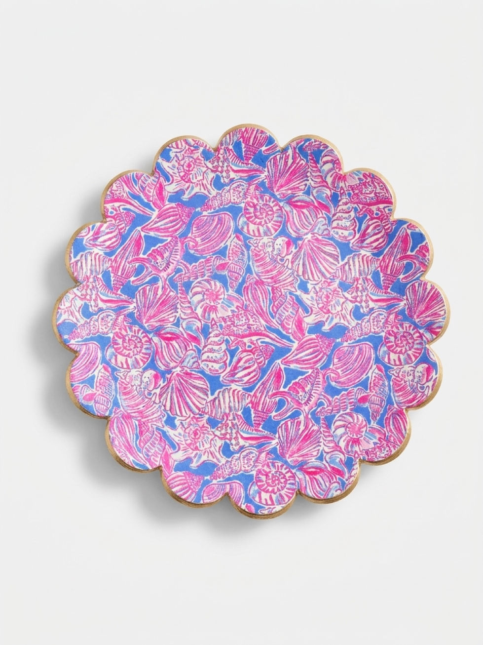 Seashell Social Clay Trinket Dish white background