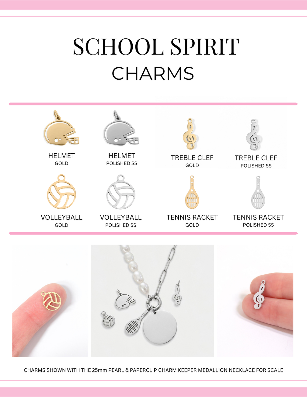 School Spirit Add-On Charms Tile