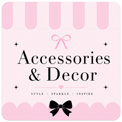 Accessories & Decor: Style, Sparkle, Inspire logo